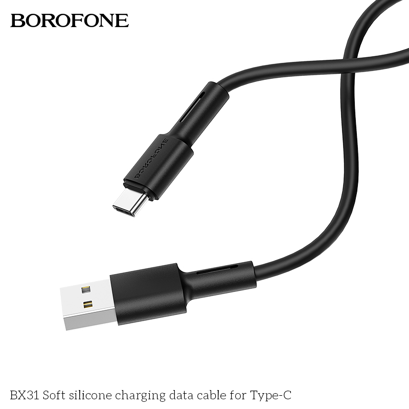 BOROFONE BX31 Soft silicone USB-A to USB-C cable NZ 5